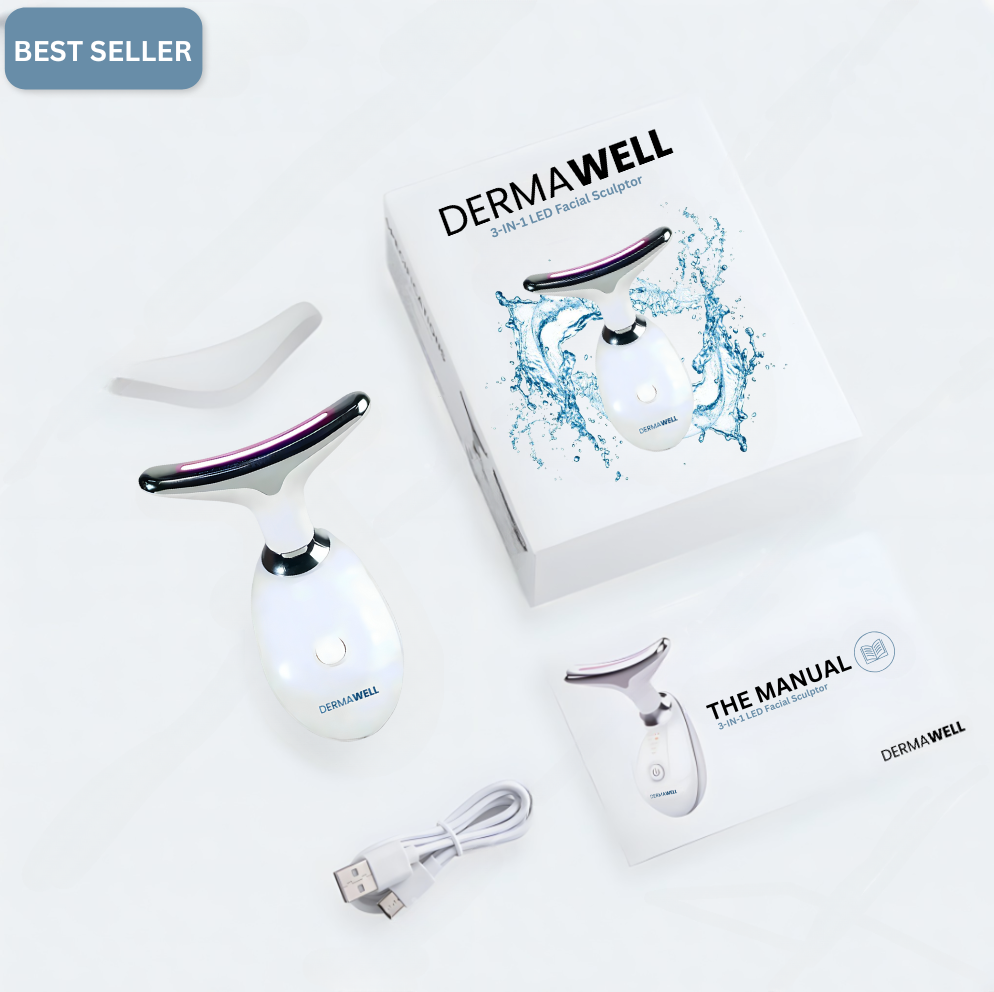 DERMAWELL 3-in-1 LED Facial Sculptor + 4 FREE Gifts